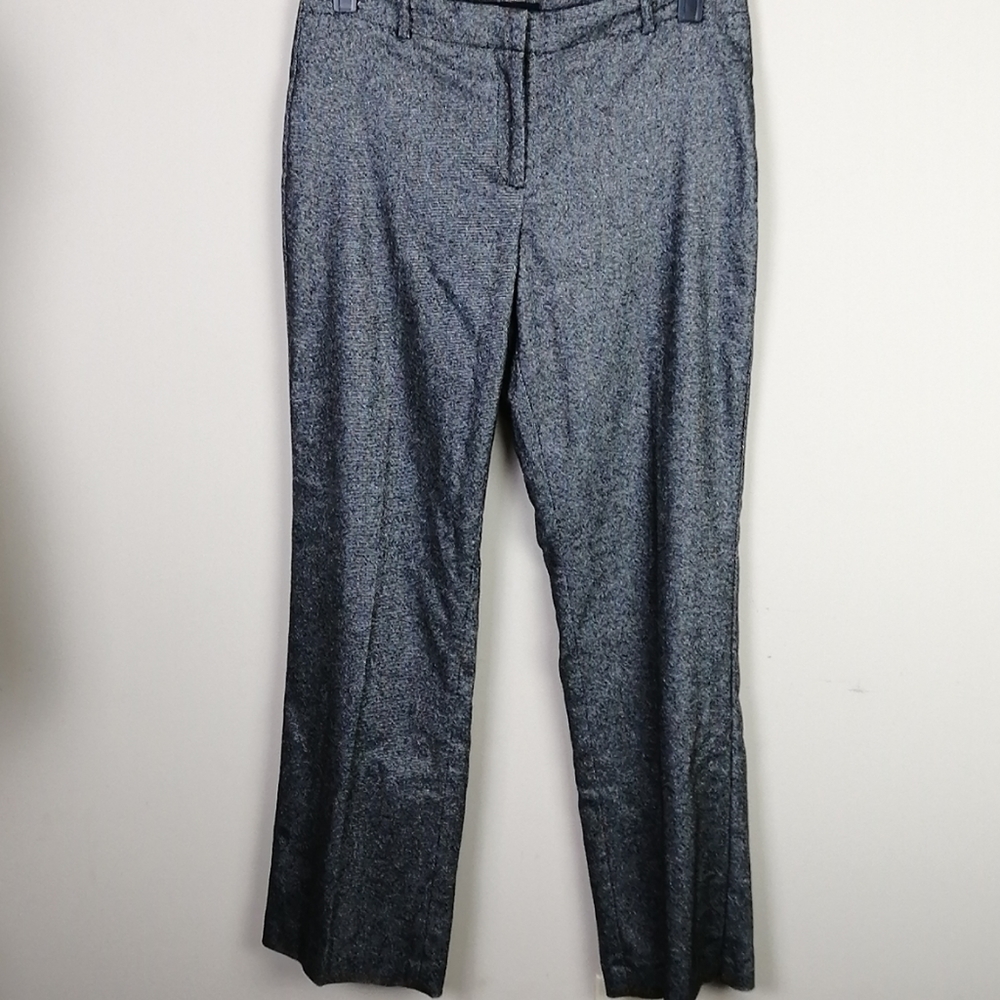 Talbots Curvy Tweed Wide Leg Pants Gray Size 8